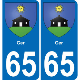 65 Ger-aufkleber plakette ez stadt