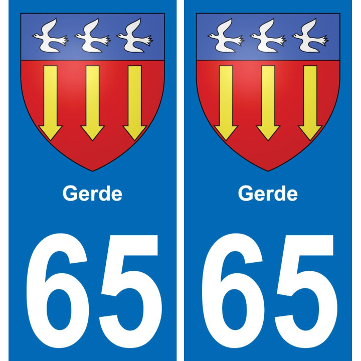 65 Gerde-aufkleber plakette ez stadt