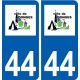 44 Donges logo autocollant plaque stickers ville