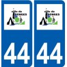 44 Donges logo autocollant plaque stickers ville