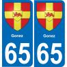65 Gonez adesivo piastra di registrazione city