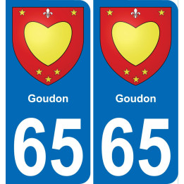 65 Goudon-aufkleber plakette ez stadt