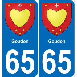 65 Goudon-aufkleber plakette ez stadt