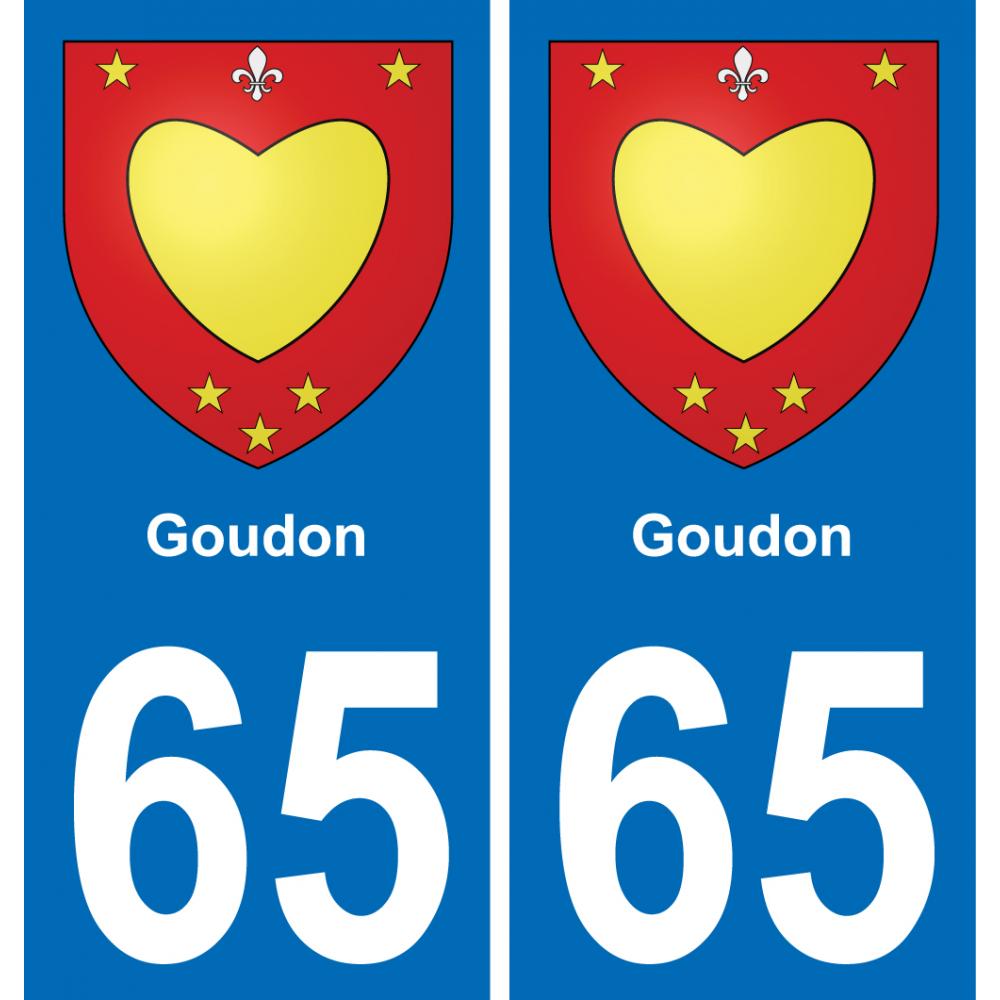 65 Goudon-aufkleber plakette ez stadt