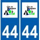 44 Donges logo autocollant plaque stickers ville
