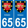65 Grézian adesivo piastra di registrazione city
