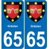 65 Grézian-aufkleber plakette ez stadt
