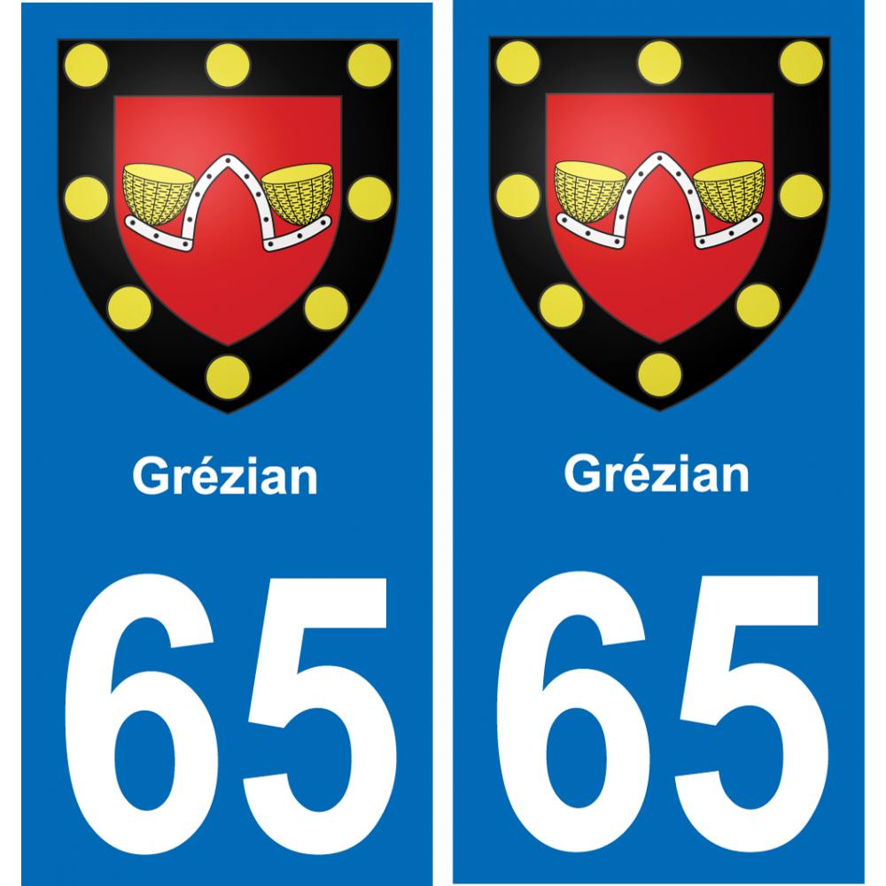 65 Grézian-aufkleber plakette ez stadt