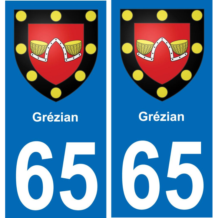 65 Grézian-aufkleber plakette ez stadt