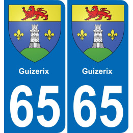 65 Guizerix-aufkleber plakette ez stadt