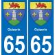 65 Guizerix adesivo piastra di registrazione city