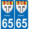 65 Hachan-aufkleber plakette ez stadt