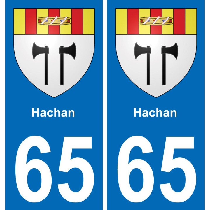 65 Hachan-aufkleber plakette ez stadt