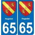 65 Hagedet-aufkleber plakette ez stadt