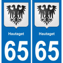 65 Hautaget-aufkleber plakette ez stadt