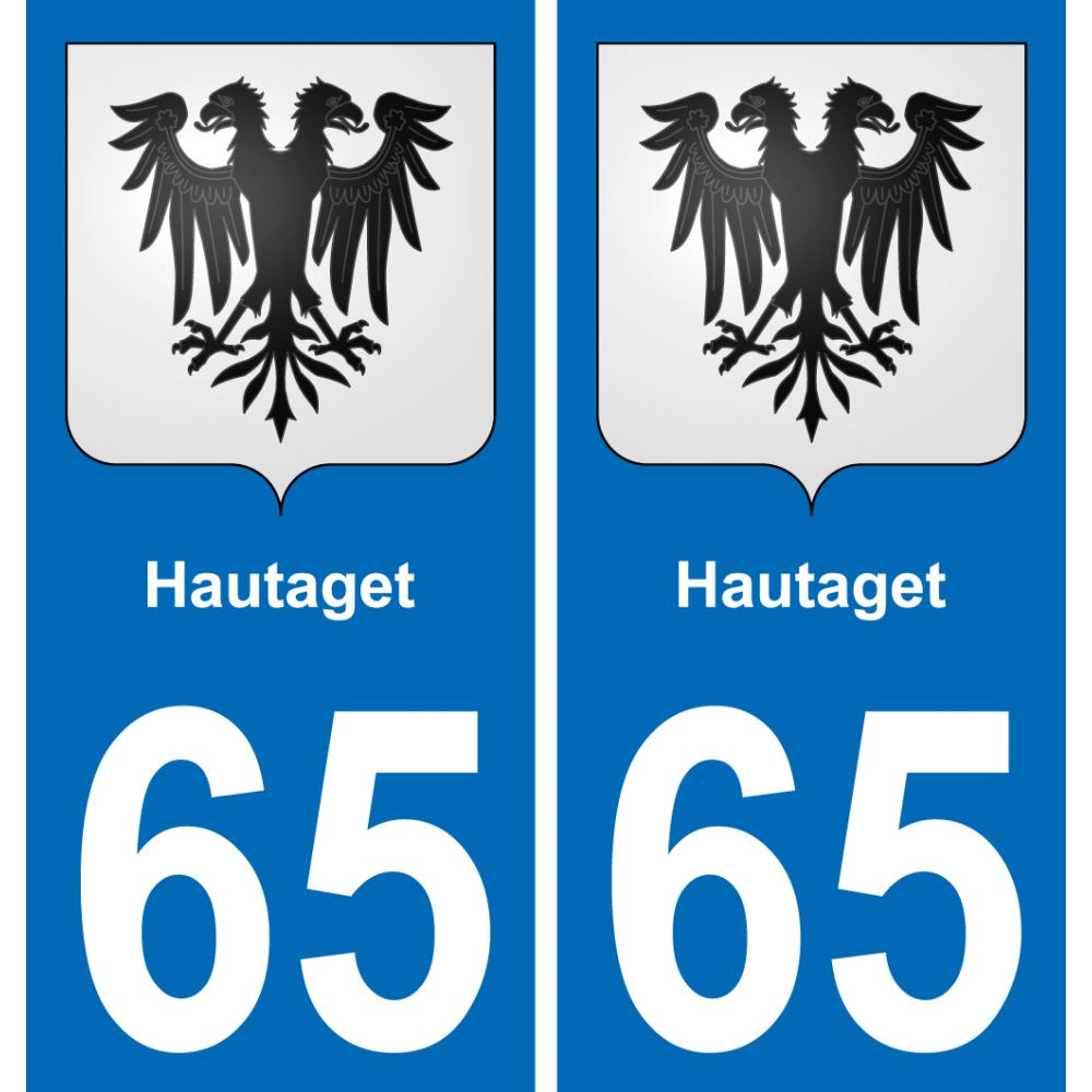 65 Pau autocollant sticker plaque immatriculation auto ville