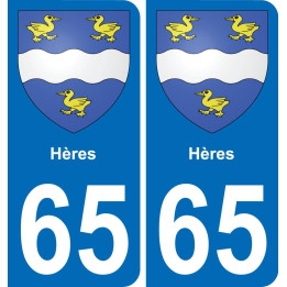 65 Hères-aufkleber plakette ez stadt