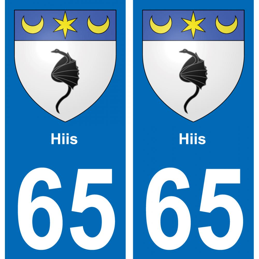65 Hiis-aufkleber plakette ez stadt