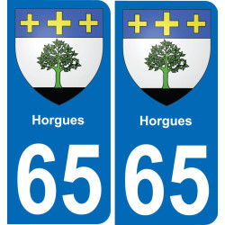 65 Horgues-aufkleber plakette ez stadt