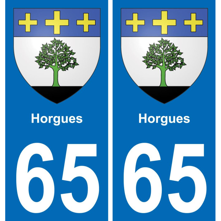 65 Horgues-aufkleber plakette ez stadt
