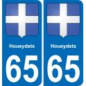 65 Pau autocollant sticker plaque immatriculation auto ville