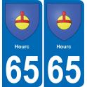 65 Pau autocollant sticker plaque immatriculation auto ville
