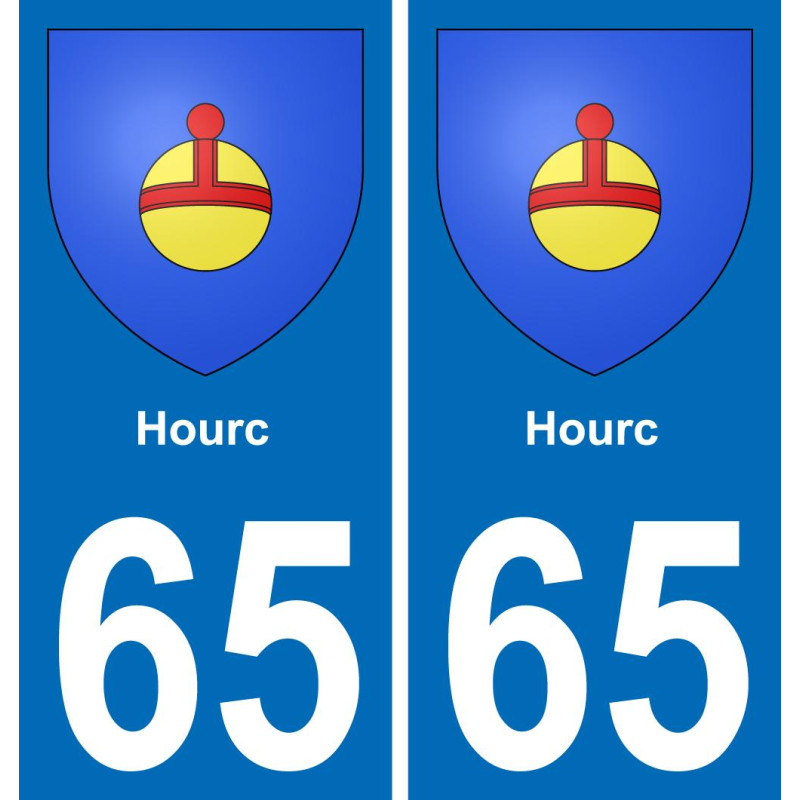 65 Hourc sticker plate registration city