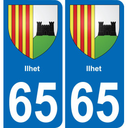 65 Ilhet sticker plate registration city