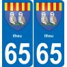 65 Ilheu adesivo piastra di registrazione city
