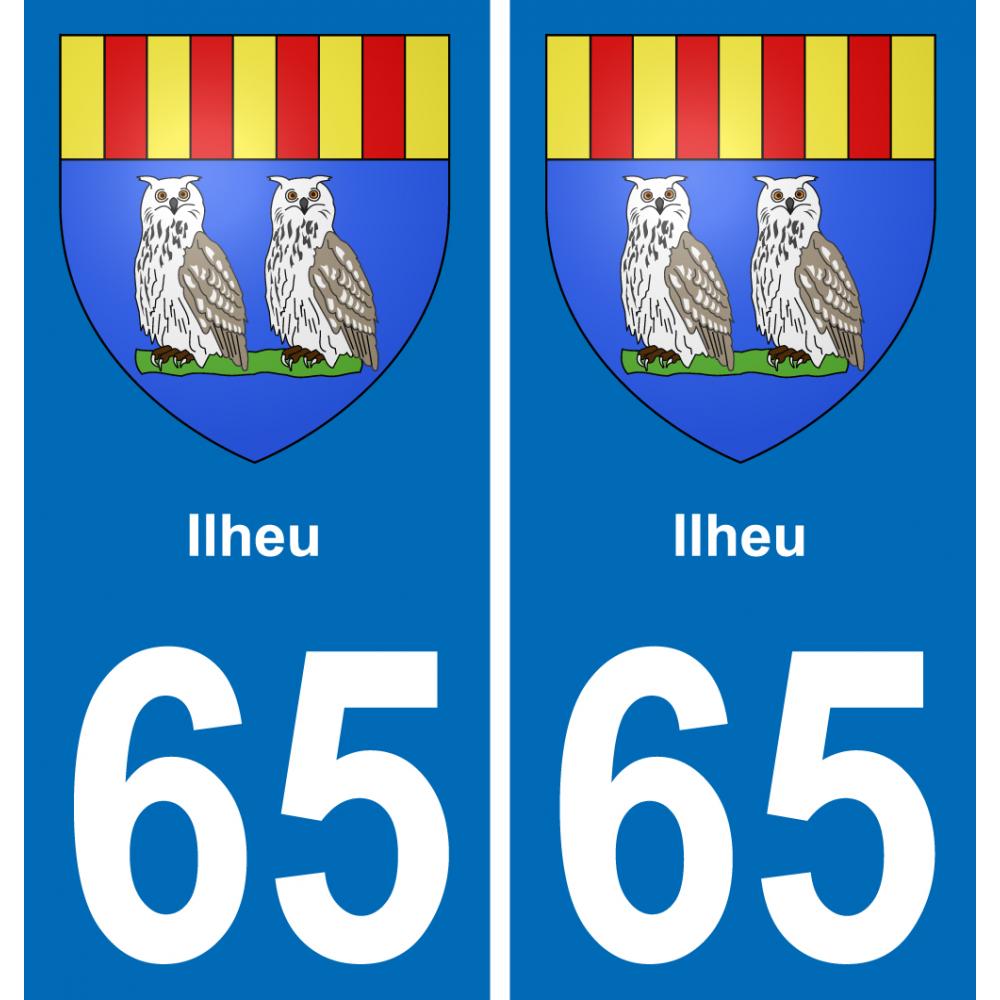 65 Ilheu placa etiqueta de registro de la ciudad