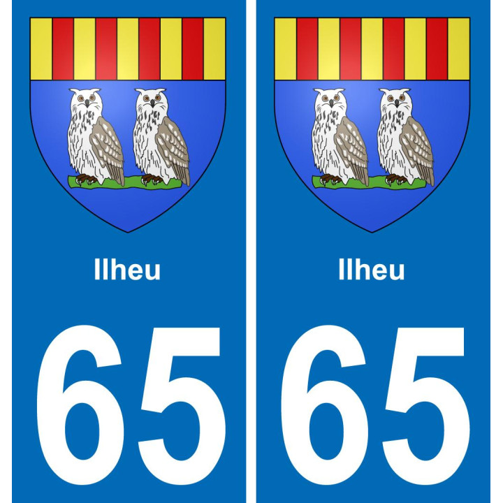 65 Ilheu sticker plate registration city