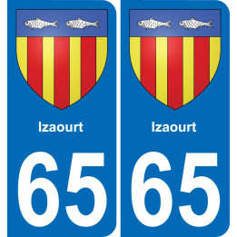 65 Izaourt-aufkleber plakette ez stadt