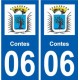 06 Contes logo ville sticker autocollant plaque