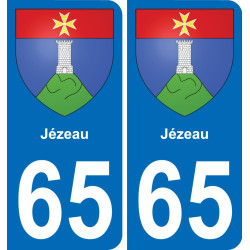 65 Jézeau-aufkleber plakette ez stadt