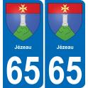 65 Pau autocollant sticker plaque immatriculation auto ville