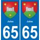 65 Julos sticker plate registration city