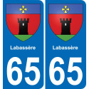 65 Labassère-aufkleber plakette ez stadt