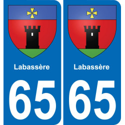 65 Labassère-aufkleber plakette ez stadt