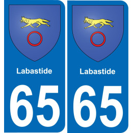 65 Labastide sticker plate registration city