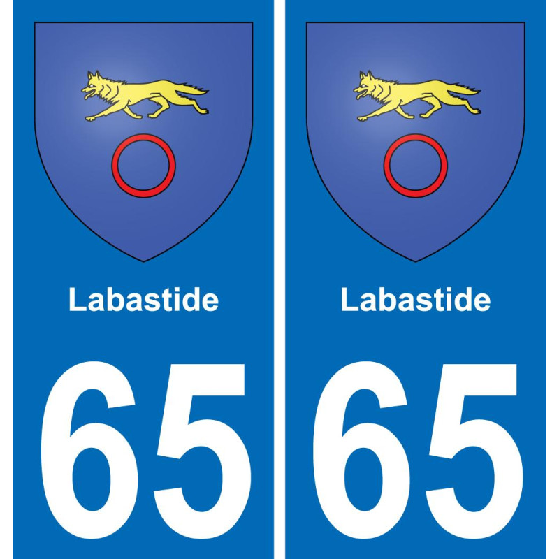 65 Labastide-aufkleber plakette ez stadt