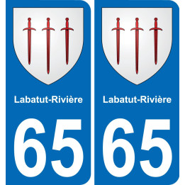 65 Labatut-Rivière-aufkleber plakette ez stadt