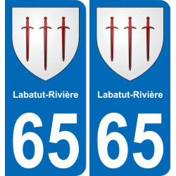 65 Labatut-Rivière-aufkleber plakette ez stadt