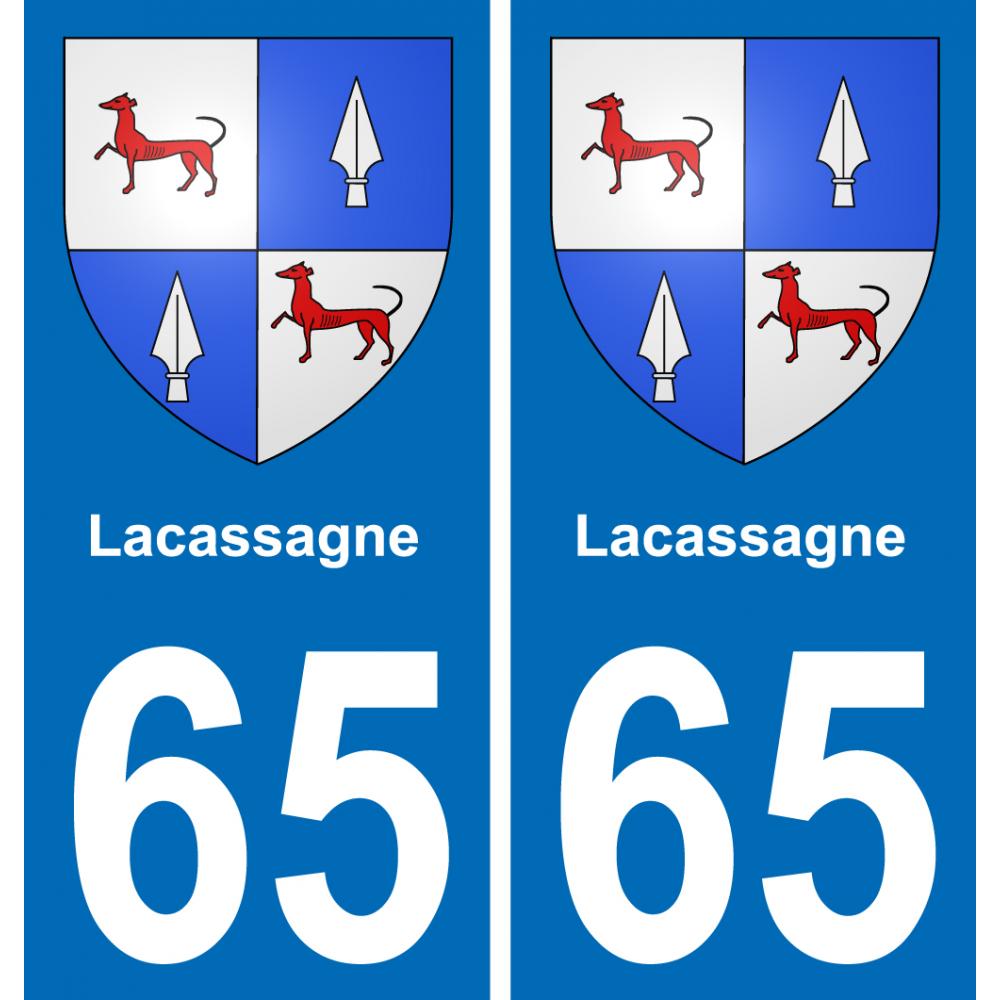 65 Pau autocollant sticker plaque immatriculation auto ville
