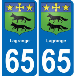 65 Lagrange-aufkleber plakette ez stadt