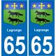 65 Lagrange-aufkleber plakette ez stadt
