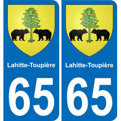 65 Lahitte-Toupière-aufkleber plakette ez stadt