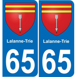 65 Lalanne-Trie-aufkleber plakette ez stadt