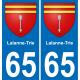 65 Pau autocollant sticker plaque immatriculation auto ville