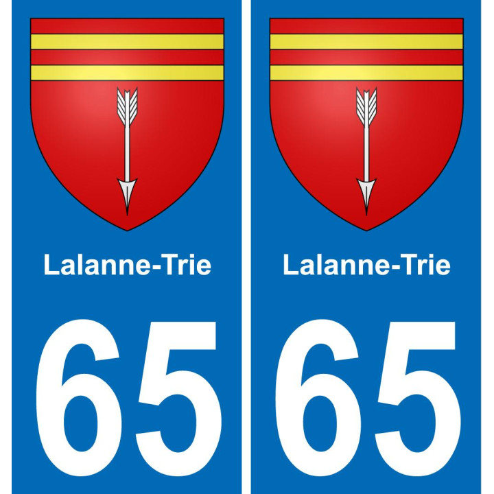 65 Lalanne-Trie-aufkleber plakette ez stadt
