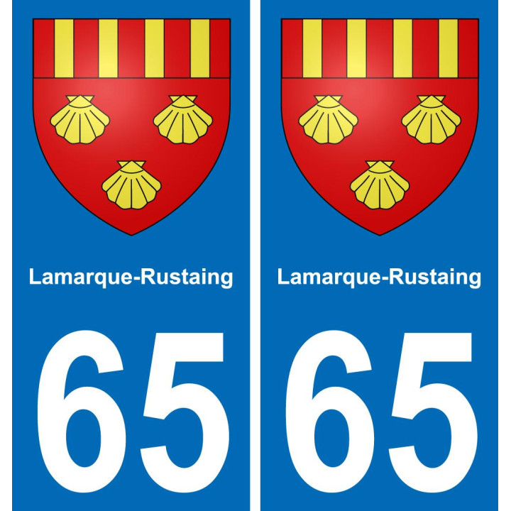 65 Lamarque-Rustaing-aufkleber plakette ez stadt